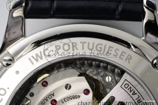 MIROTIME 0408 Portuguese Chrono IW3716 RSF 1:1 Best Edition Blue Dial on Black Leather Strap A RelaxedFit 7045